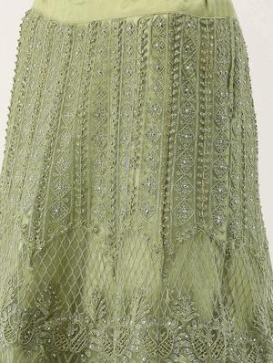 embroidered flared lehenga - 16999678 - Standard Image - 4