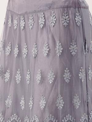 embroidered flared lehenga - 16999680 - Standard Image - 4