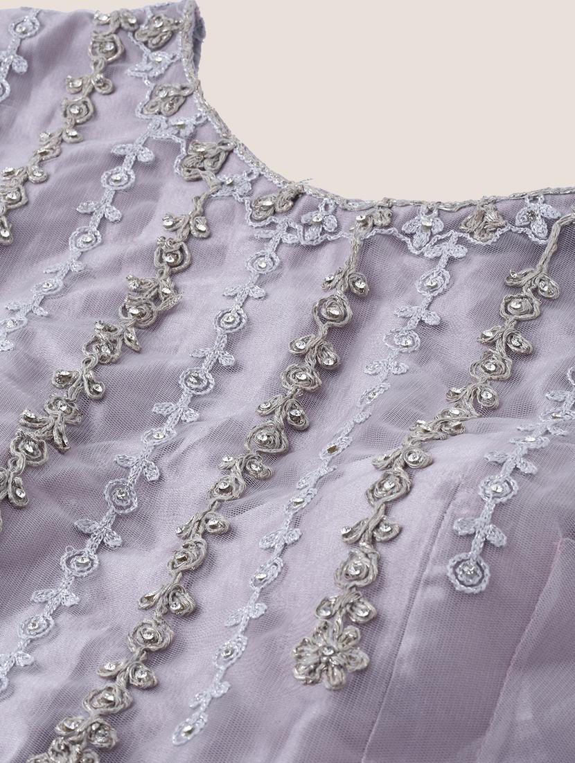 embroidered flared lehenga - 16999680 - Zoom Image - 6