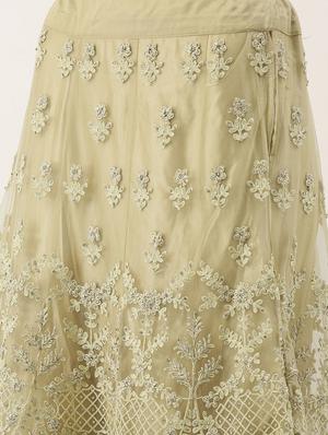 embroidered flared lehenga - 16999682 - Standard Image - 4