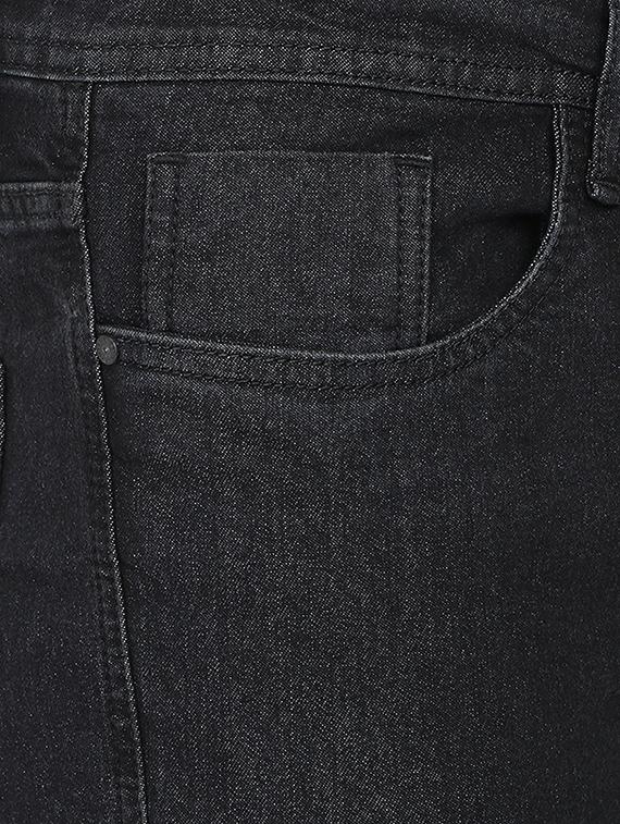 black plain denim jeans - 16999906 - Zoom Image - 5