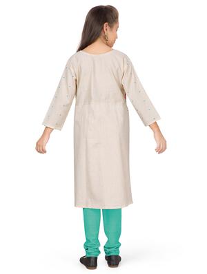 blue cotton suit set - 17000583 - Standard Image - 3
