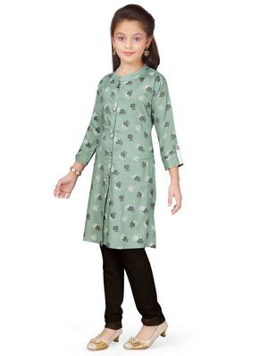 green cotton suit set - 17000584 - Standard Image - 2