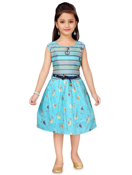 blue cotton frock - 17000611 - Standard Image - 1