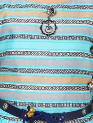 blue cotton frock - 17000611 - Standard Image - 4