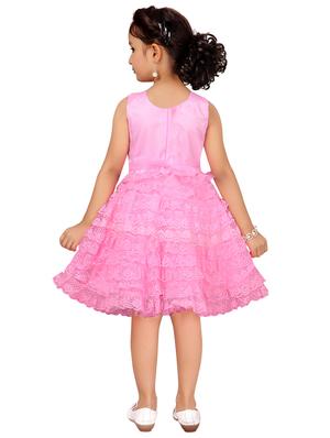 pink net frock - 17000637 - Standard Image - 3