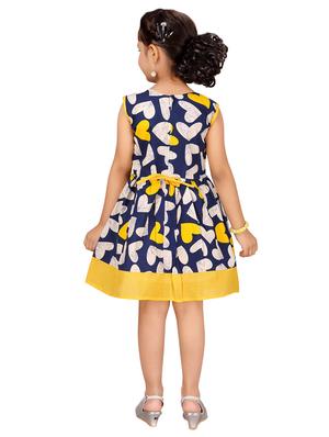 yellow cotton frock - 17000644 - Standard Image - 3