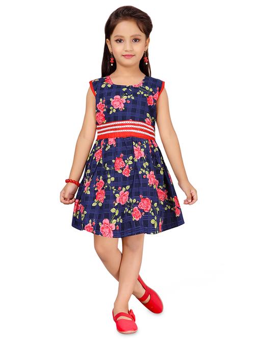 red cotton frock - 17000646 - Standard Image - 1