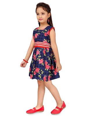 red cotton frock - 17000646 - Standard Image - 3