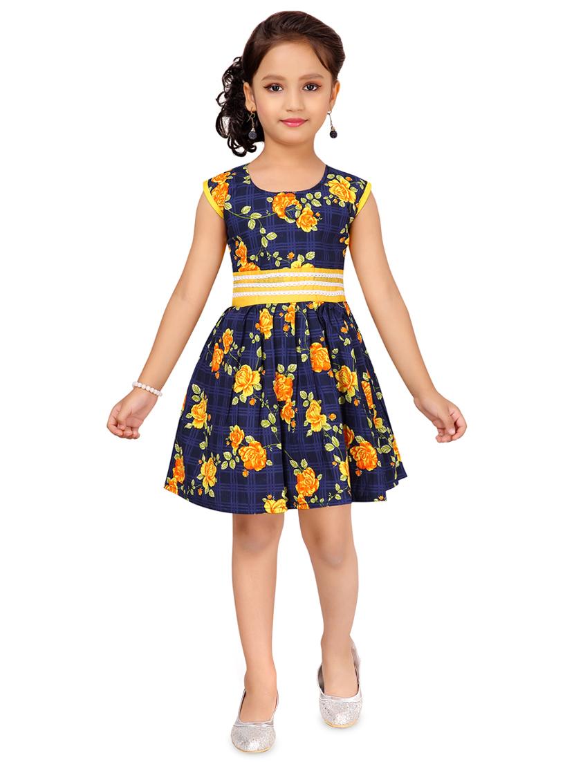 blue cotton frock - 17000647 - Zoom Image - 1