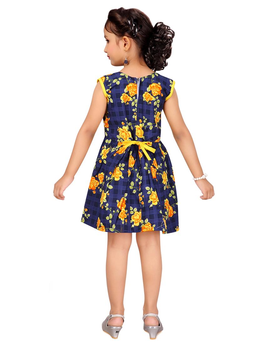 blue cotton frock - 17000647 - Zoom Image - 3