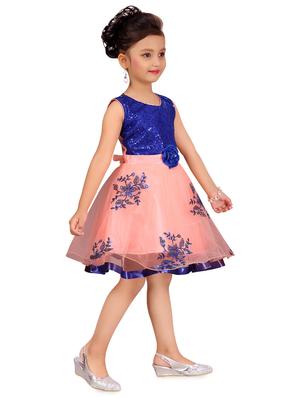 blue net frock - 17000652 - Standard Image - 2