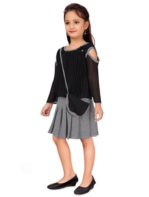 black cotton skirt top twin sets - 17000684 - Standard Image - 2