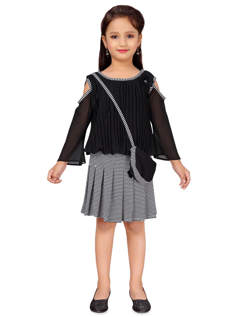 black cotton skirt top twin sets - 17000684 - Zoom Image - 1