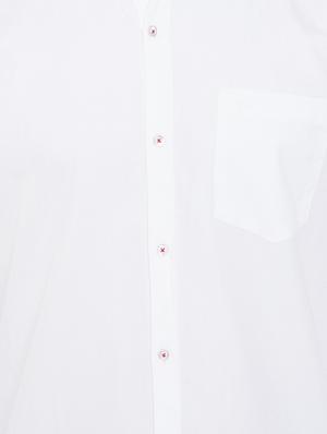 white solid casual shirt - 17000691 - Standard Image - 5