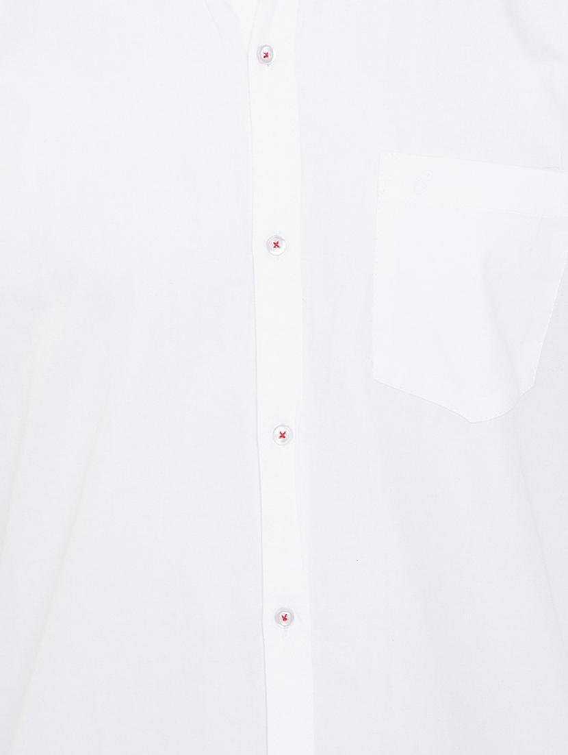 white solid casual shirt - 17000691 - Zoom Image - 5