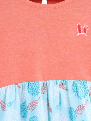 pink cotton frock - 17000712 - Standard Image - 3