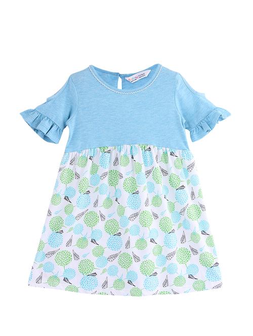 blue cotton frock - 17000713 - Standard Image - 1