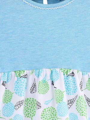 blue cotton frock - 17000713 - Standard Image - 3