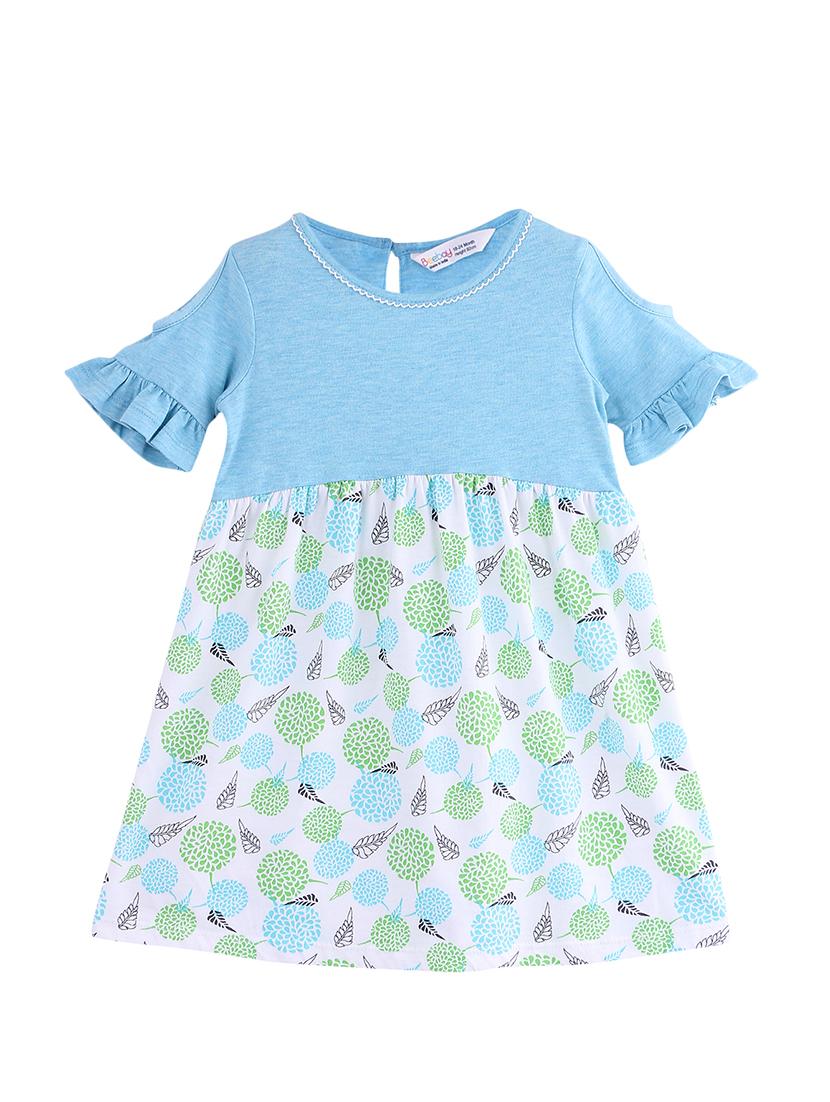 blue cotton frock - 17000713 - Zoom Image - 1