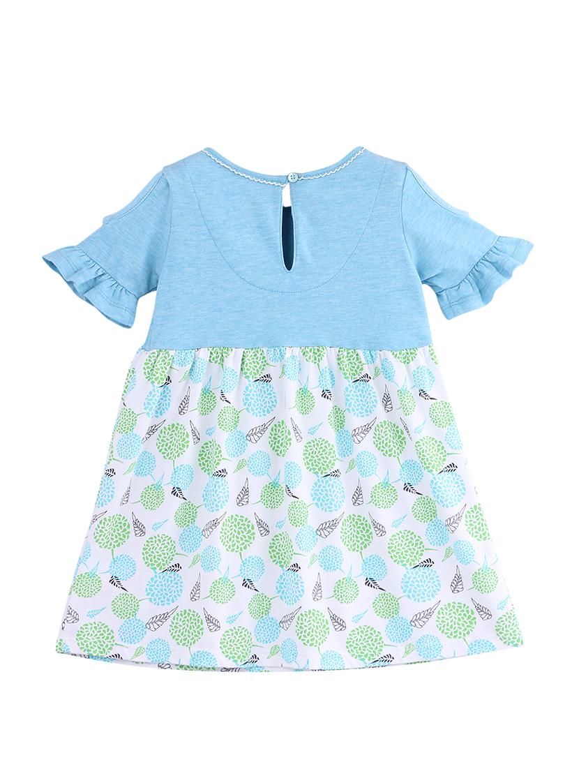 blue cotton frock - 17000713 - Zoom Image - 2
