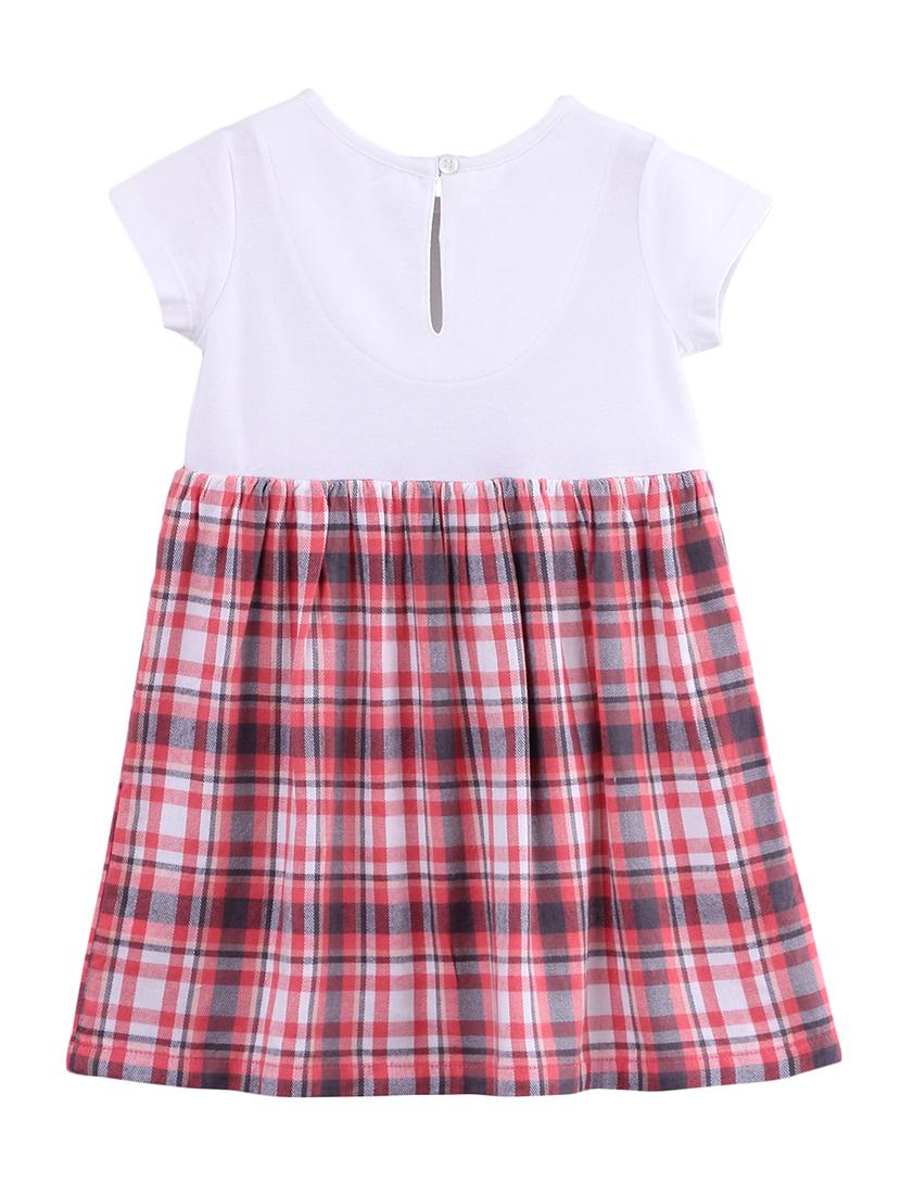 pink cotton blend frock - 17000714 - Zoom Image - 2