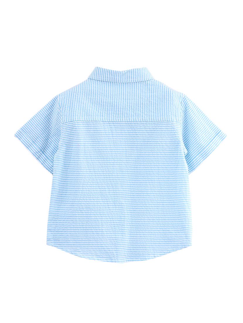 blue cotton shirt - 17000729 - Zoom Image - 2