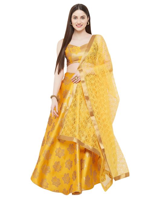 floral a-line lehenga - 17001064 - Standard Image - 1