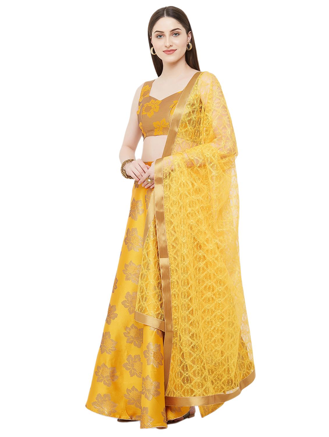 floral a-line lehenga - 17001064 - Zoom Image - 2
