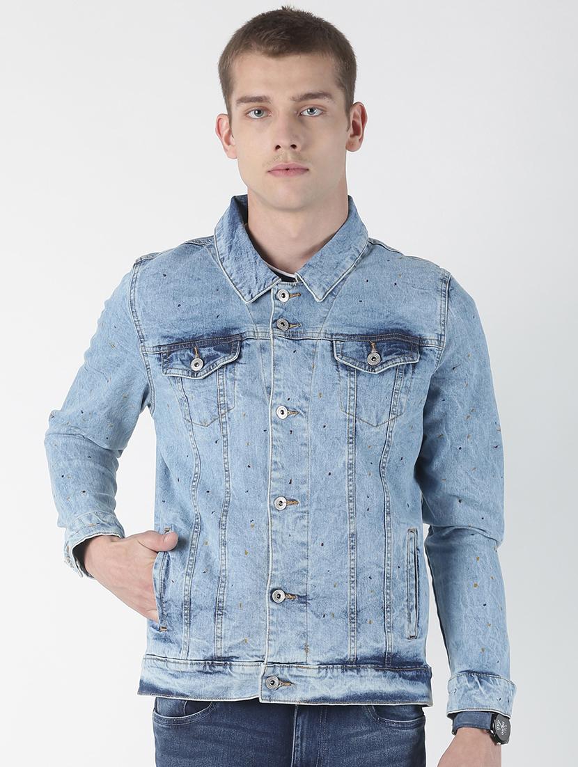 blue washed denim jacket - 17001086 - Zoom Image - 1