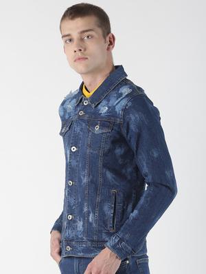 blue washed denim jacket - 17001087 - Standard Image - 2