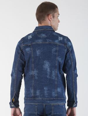 blue washed denim jacket - 17001087 - Standard Image - 3