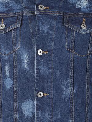 blue washed denim jacket - 17001087 - Standard Image - 5