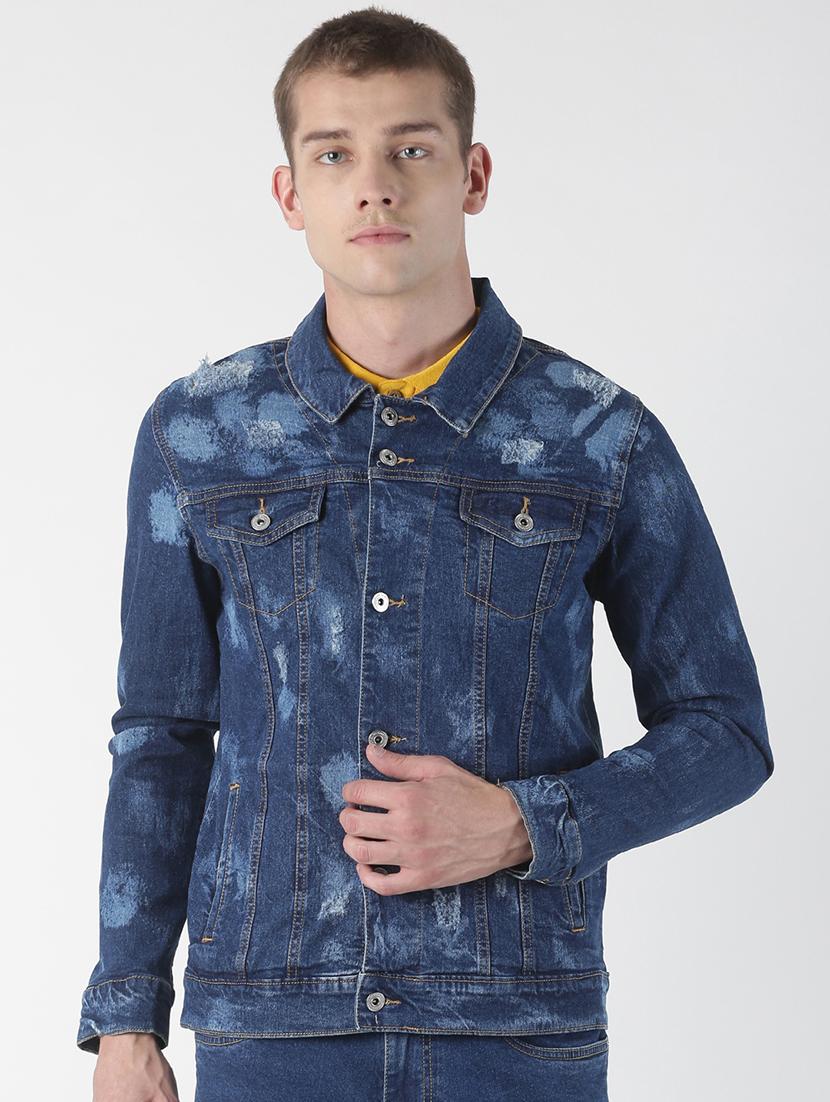 blue washed denim jacket - 17001087 - Zoom Image - 1