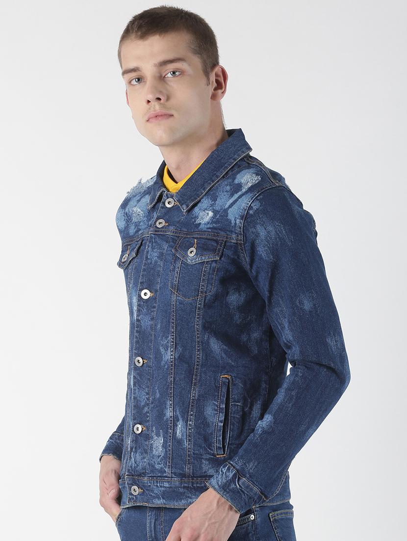 blue washed denim jacket - 17001087 - Zoom Image - 2