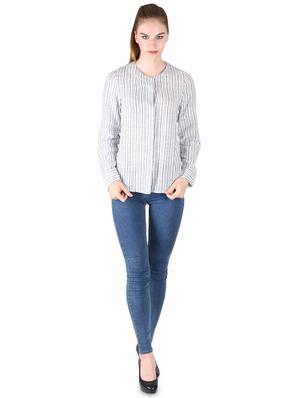 long sleeved striped shirt - 17001207 - Standard Image - 4