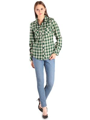 long sleeved checkered shirt - 17001214 - Standard Image - 4