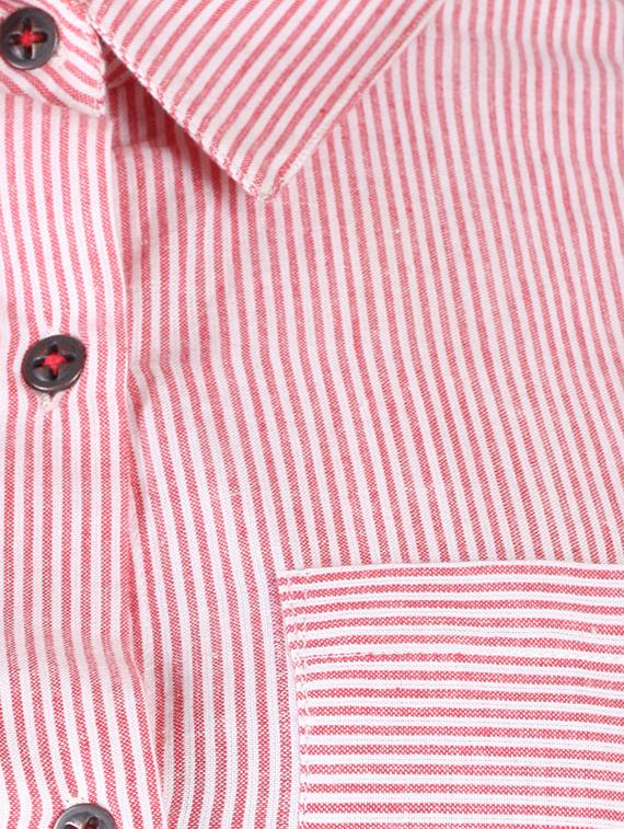 pocket patch striped shirt tunic - 17001221 - Zoom Image - 5