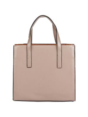 grey leatherette (pu) regular handbag - 17001246 - Standard Image - 2