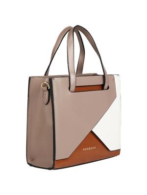 grey leatherette (pu) regular handbag - 17001246 - Standard Image - 4