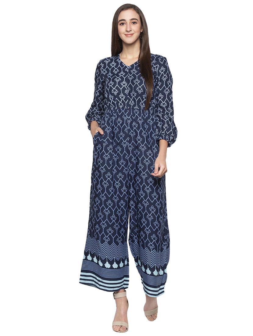 v neck printed maxi dress - 17001413 - Zoom Image - 1