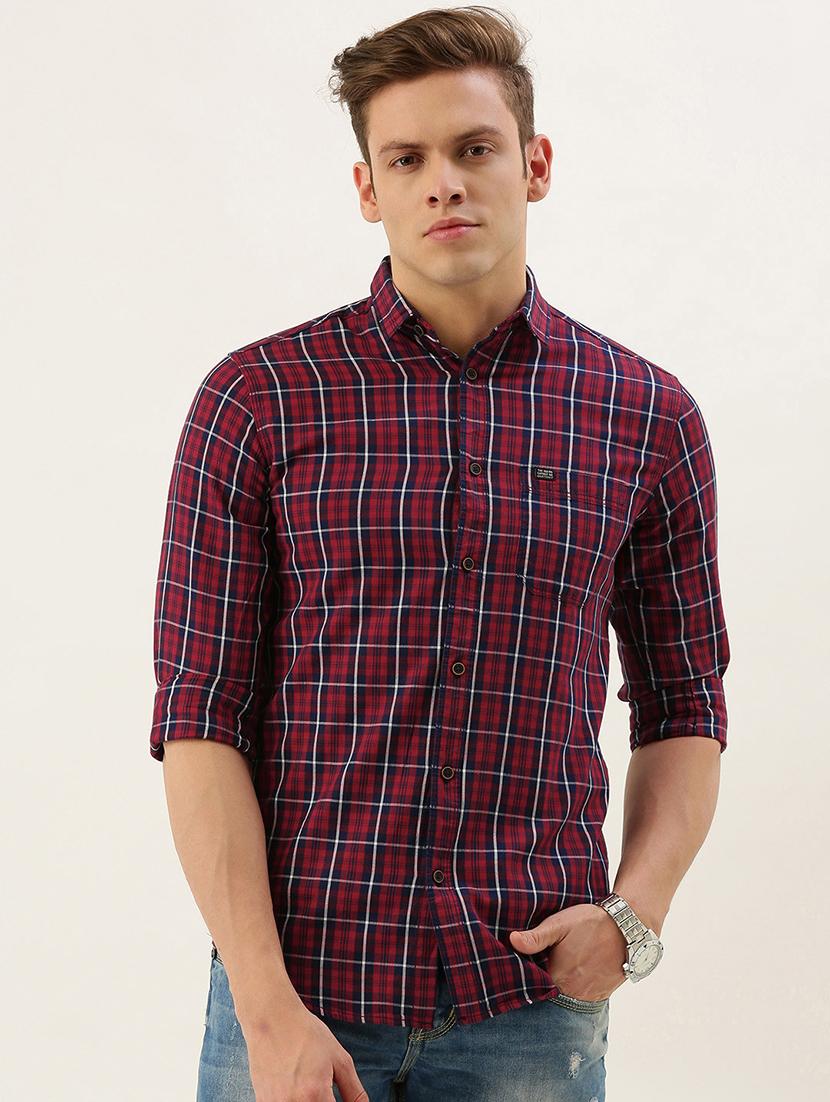 red checkered casual shirt - 17001432 - Zoom Image - 1