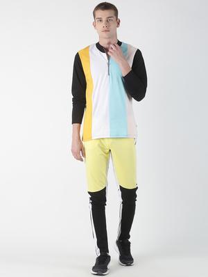 multi color block cut & sew t-shirt - 17001500 - Standard Image - 4