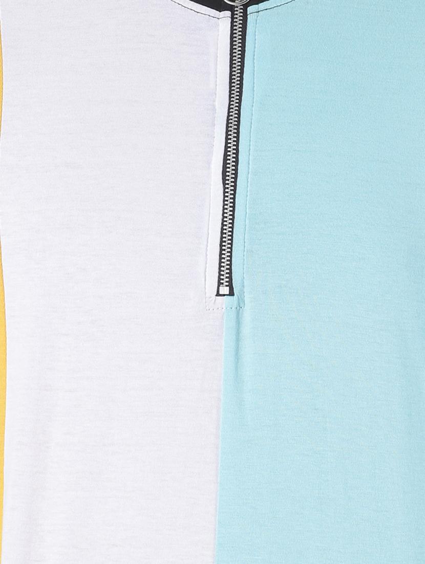multi color block cut & sew t-shirt - 17001500 - Zoom Image - 5