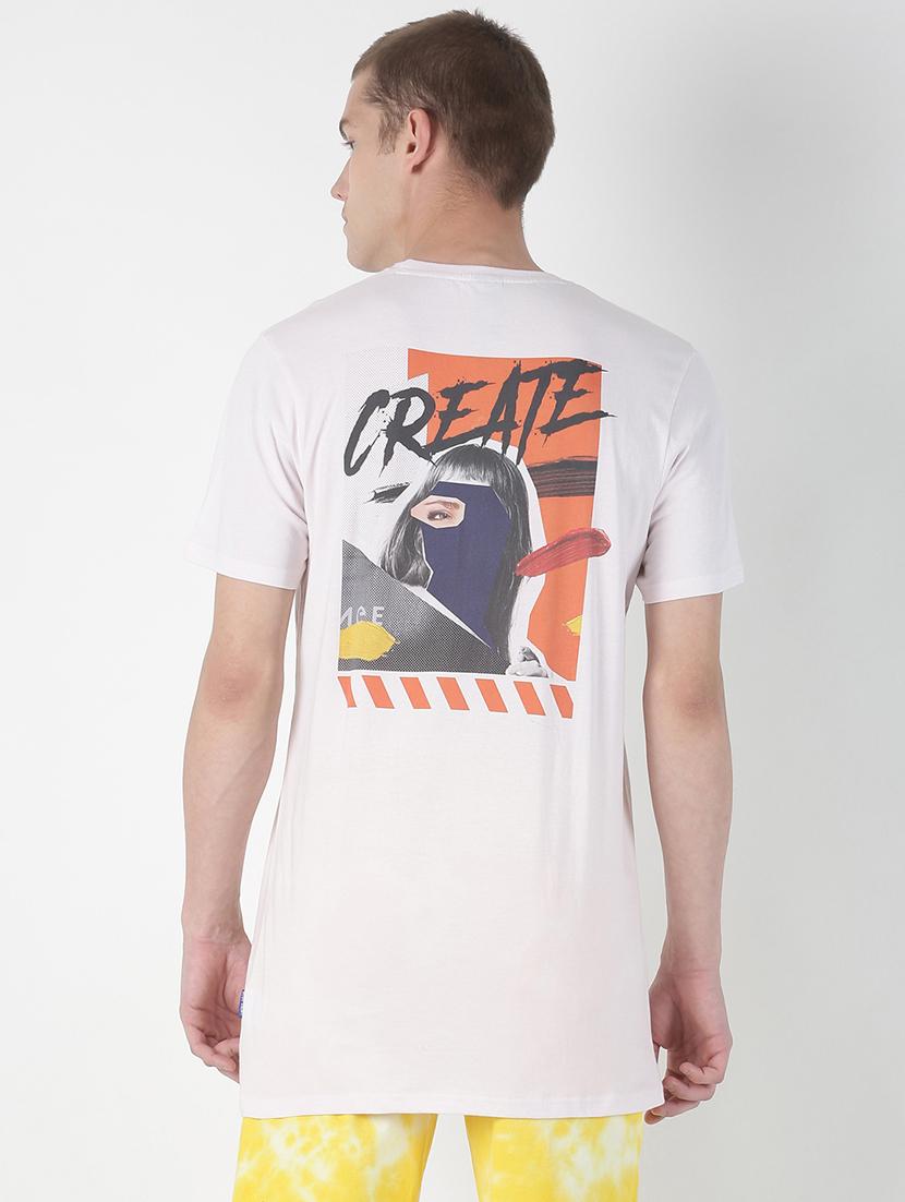 white printed t-shirt - 17001514 - Zoom Image - 3