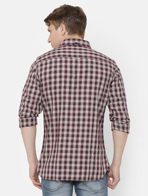 red checkered casual shirt - 17001538 - Standard Image - 3