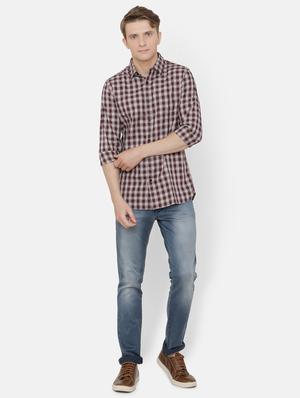 red checkered casual shirt - 17001538 - Standard Image - 4