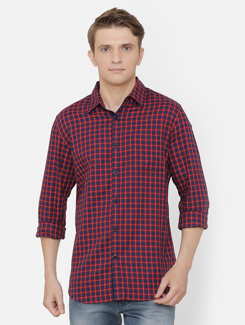 red checkered casual shirt - 17001541 - Zoom Image - 1
