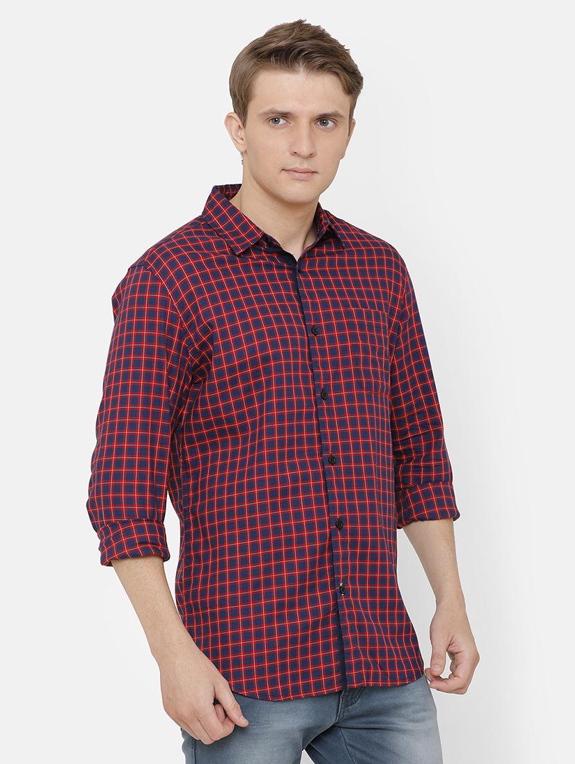 red checkered casual shirt - 17001541 - Zoom Image - 2
