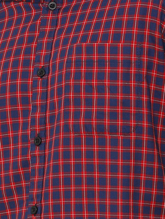 red checkered casual shirt - 17001541 - Zoom Image - 5
